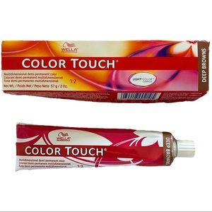 3/$30 Wella Professional Color Touch 6/77 Dark Blonde Brown Demi Permanent Hair